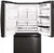 PYE22PBLTS GE 36" Profile Series Counter Depth French Door Refrigerator with 22.2 cu. ft. Capacity Keurig K-Cup System and Smart Home Enabled with Wi-Fi - Black Stainless Steel - CLEARANCE