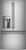 PYE22PYNFS GE Profile 36" 22.1 Cu. Ft. Smart Counter-Depth French-Door Refrigerator with Keurig K-Cup Brewing System - Fingerprint Resistant Stainless Steel