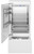 REF36PRL Bertazzoni 36" Professional Series Left Hinge Built In Bottom Mount Refrigerator with FlexMode Control and Precise Temperature Control - Custom Panel