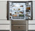 REF36X17 Bertazzoni 36" Freestanding Counter Depth French Door Refrigerator with 21 cu. ft. Capacity and 4 Half-Width Adjustable Glass - Stainless St