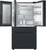 RF29BB89008MAA Samsung 36" Bespoke 4-Door French Door Refrigerator - with Top Left and Family Hub Panel in Charcoal Glass - and Matte Black Steel Middle and Bottom Panels