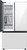 RF30BB660012AA Samsung 36" Bespoke 3-Door French Door Refrigerator with Beverage Center - White Glass