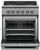 RGV3304N Fisher & Paykel 30" Professional Gas Range 4 Burner - Natural Gas - Stainless Steel