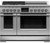 RHV3484L Fisher & Paykel 48" Series 9 Professional Hybrid Range with 4 Burners and 4 Induction Zones - Liquid Propane - Stainless Steel