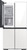 RF23A967535 Samsung 36" Bespoke Counter Depth 4-Door Flex Refrigerator - White Glass