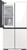 RF29A967535 Samsung 36" Bespoke 4-Door Flex Refrigerator - White Glass