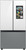 RF30BB69006MAA Samsung 36" Bespoke 3-Door French Door Refrigerator - with Top Left and White Glass Family Hub in White Glass - and Matte Grey Glass Bottom Panel