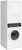 SF7003WG Speed Queen 27" Gas Front Load Stacked 3.42 cu. ft. Washer and 7.0 cu. ft. Dryer - White