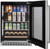 SRVBC050R Silhouette 24" 5.0 Cu. Ft. Freezerless Built-In Refrigerator with Self Closing Door and Invisi-Touch Display - Right Hinge - Black