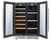 TBC2401DI Thor Kitchen 24" Dual Zone French Door Free Standing Wine Cooler and Beverage Center - Stainless Steel