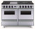 TTN5327BW FiveStar 48" All-Gas Convection Range with 6 Sealed Burners Grill/Griddle and Double Oven - Natural Gas - Stainless Steel