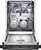 SHXM4AY56N Bosch 24" 100 Series Ascenta Top Control Bar Handle Dishwasher with InfoLight and RackMatic Upper Rack - Black