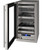 UHBV518-SG51A U-Line 18" 5 Class Series Stainless Frame Undercounter Beverage Center with Lock - Left Hinge - Stainless Steel