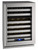 UHWD524SG41A U-Line 24" 5 Class Dual Zone Wine Captain with Stainless Frame and Lock - Right Hinge - Stainless Steel