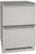 UODR124-SS61A U-Line 24" Outdoor Refrigerator Drawers with Bright White LED Lighting and Digital Touch Pad Control - Stainless Steel