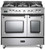 VPFSGE365DSS Verona 36" Prestige Series Dual Fuel Double Oven Range with 5 Sealed Gas Burners and 2 European Convection Ovens - Stainless Steel