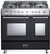 VPFSGG365DE Verona 36" Prestige Series Gas Double Oven Range with 5 Sealed Gas Burners and Full Function Convection Oven - Matte Black