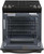 WEG515S0LV Whirlpool 30" 5.0 cu ft Slide In Gas Range - Black Stainless Steel