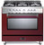 VPFSGG365BU Verona 36" Prestige Series Gas Single Oven Range with 5 Sealed Gas Burners and Full Function Convection Oven - Burgundy