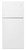 WRT549SZDW Whirlpool 30" Wide Top-Freezer Refrigerator with LED Interior Lighting - White