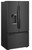 WRF954CIHB Whirlpool 36" 24 Cu. Ft. French Door Free Standing Refrigerator with Freeze Shield and LED Lighting - Black