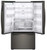 WRF954CIHV Whirlpool 36" 24 Cu. Ft. French Door Free Standing Refrigerator with Freeze Shield and LED Lighting - Black Stainless Steel