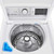 WT7305CW LG 4.8 cu. ft. Mega Capacity Smart wi-fi Enabled Top Load Washer with Agitator and TurboWash3D Technology - White