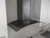 ZRVE30BBSGG Zephyr 30" Ravenna Wall Mount Hood 200 - 600 CFM Blower - Black Stainless Steel with Smoke Gray Glass