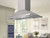 ZSLE42CS Zephyr 42" Core Collection Siena Pro Island Mount Ducted Hood - 1200 CFM - Stainless Steel