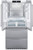 CS2082 Liebherr 36" Double Door Freestanding Semi Built In Bottom Freezer Counter Depth Refrigerator with NoFrost and DuoCooling - Stainless Steel