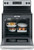 JB625RKSS GE 30" Free Standing Electric Range with 4 Smoothtop Elements and Dual 4-Pass Heating Elements - Stainless Steel