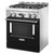 KitchenAid KFDC500JBK 30" Dual Fuel Range with 4 Burners - Imperial Black
