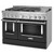 KitchenAid KFDC558JBK 48" Dual Fuel Range with 6 Burners and Griddle - Imperial Black
