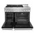 KitchenAid KFDC558JBK 48" Dual Fuel Range with 6 Burners and Griddle - Imperial Black