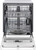 LDFN4542W LG 24" Front Control Dishwasher with Pocket Handle and QuadWash - 48 dBa - Solid White