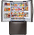 LFXS26596D LG 36" 26 Cu. Ft. French Door Refrigerator with Smart Wi-Fi and InstaView - PrintProof Black Stainless Steel