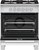 OR30SCG4W1 Fisher & Paykel 30" Classic Style Gas Range with Multi-Shelf Cooking and Easy Cleaning - White