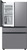 RF29BB8600QLAA Samsung 36" Bespoke 4-Door French Door Refrigerator with Beverage Center - Stainless Steel