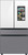 RF29BB8900AWAA Samsung 36" Bespoke 4-Door French Door Refrigerator - with White Glass Family Hub and Custom Panel Ready