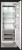 F7IRC24O1R Fulgor Milano 24" Built-In Column Refrigerator - Right Hinge - Custom Panel