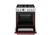Bertazonni PRO304BFGMROT 30" Gas Range with 4 Brass Burners Professional Series - Natural Gas - Rosso Red