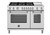 MAS486BTFEPXT Bertazonni 48" Master Series Dual Fuel Range with Griddle and 6 Brass Burners - Natural Gas - Stainless Steel