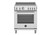 PRO304INMXV Bertazonni 30" Professional Series Induction Range with 4 Heating Zones - Stainless Steel