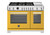 PRO486BTFGMGIT Bertazonni 48" Professional Series Gas Range with 6 Brass Burners and Griddle - Natural Gas - Giallo Yellow