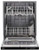 WDP540HAMZ Whirlpool 24" Dishwasher with 4 Wash Cycles and QuickWash - 55 dBa - Fingerprint Resistant Stainless Steel