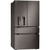 LF29S8330D LG 36" 28.6 cu. Ft. Smart 4 Door French Door Refrigerator with Ice and Water Dispenser and Pocket Handle - Printproof Black Stainless Steel