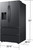 RF31CG7400MT Samsung 36" 31 cu. ft. Extra Large Capacity 4-Door French Door Refrigerator External Water/Ice dispenser with Dual Ice Maker - Fingerprint Resistant Matte Black Steel