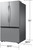 RF32CG5100SR Samsung 36" 32 cu. ft. Extra Large Capacity 3-Door French Door Refrigerator - Fingerprint Resistant Stainless Steel