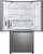 RF25C5551SR Samsung 33" 25 cu. ft. Smart 3-Door French Door Refrigerator with Beverage Center - Fingerprint Resistant Stainless Steel
