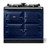 AR7339DBL Aga 39" r7 100 Classic Cast Iron Collection Electric Range with 3 Ovens - Dark Blue